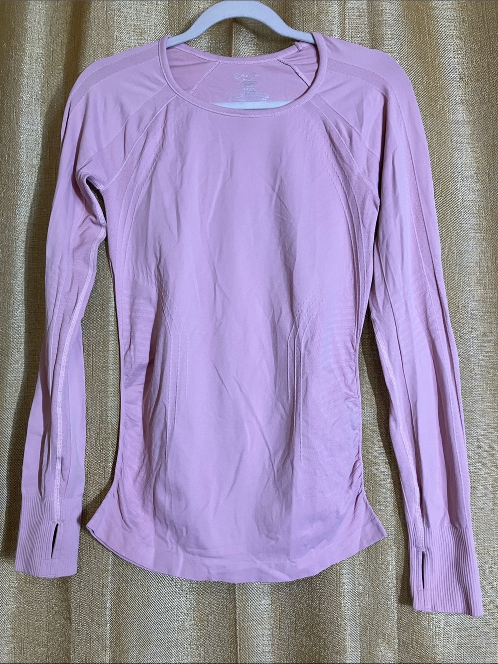 GAIAM Light Pink Long-Sleeve Performance Tee
